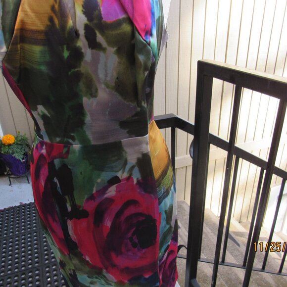 #615  NEW WOMAN'S SILK EVENING DRESS BY COAST  (SIZE 10US / 14UUK) - Picture 3 of 4